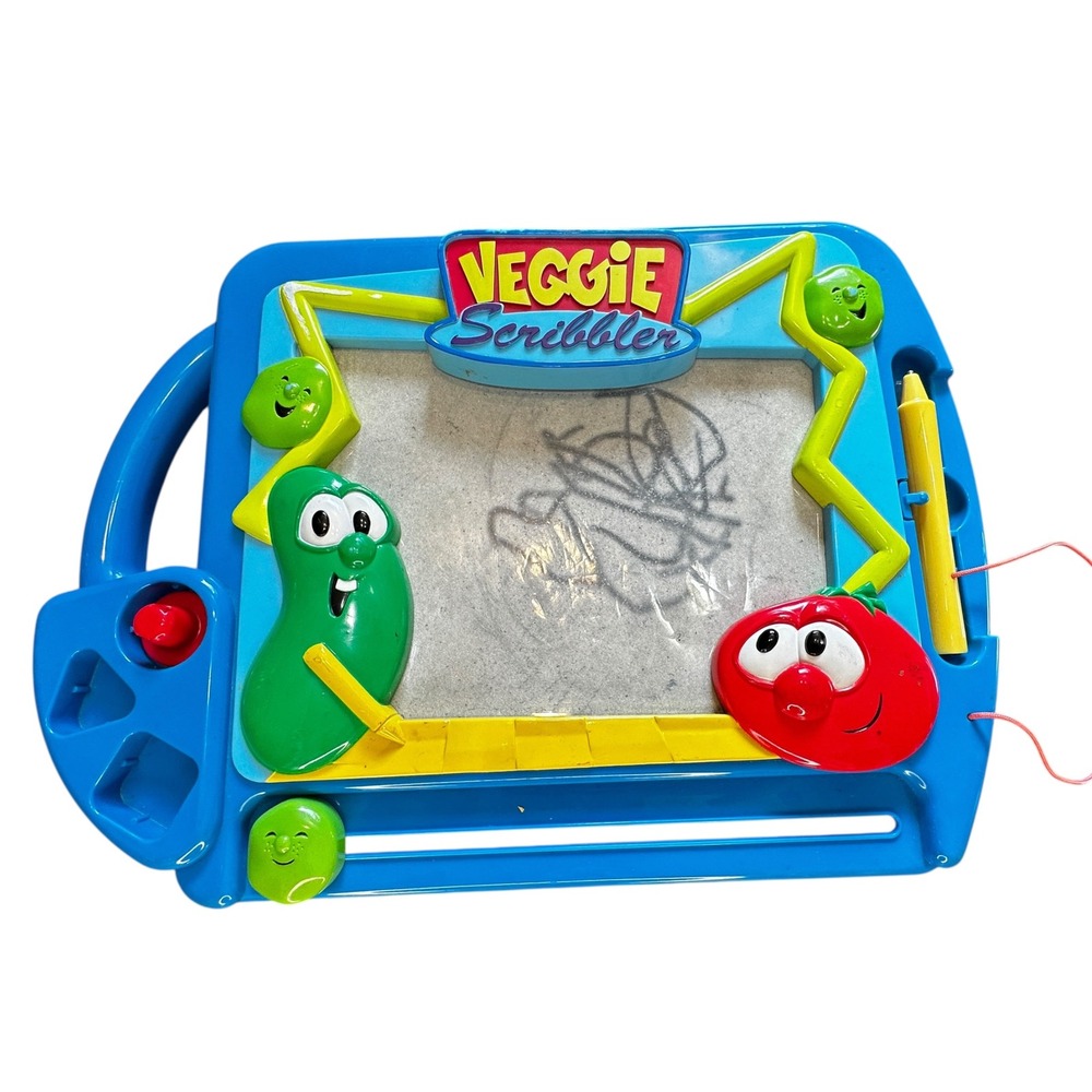 VTG Veggie Tales‎ Scribbler Toy Playset Big Idea 2003 Bob Larry Collection Rare
